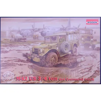 Plastikový model Roden 1/35 M42 US 3/4 ton 4x4 Command truck