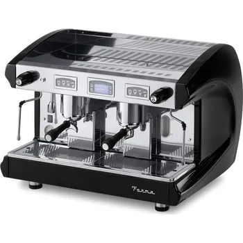 Kávovar ASTORIA/MCE s.r.l. KÁVOVAR FORMA SAE/2 DSP DVOUPÁKOVÝ - ELEKTRONICKÉ OVLÁDÁNÍ A DISPLEJ - NEREZ/ČERNÁ
