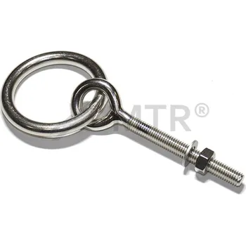 Vrut MTR Oko se závitem a kroužkem nerezové Varianta: Oko se závitem a kroužkem nerezové M8x90mm nerez A4