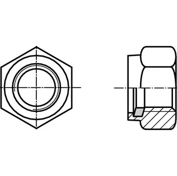 Matice PROFISTYL DIN 982 matice samojistná vysoká s nylonem nerez A2 Varianta: DIN 982 matice samojistná vysoká nerez A2 M5