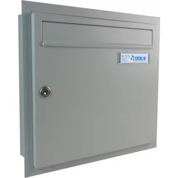 Poštovní schránka 1x poštovní schránka A-01 k zazdění do sloupku + orámování L profilem - RAL 7035 MAT. - SVĚTLE ŠEDÁ