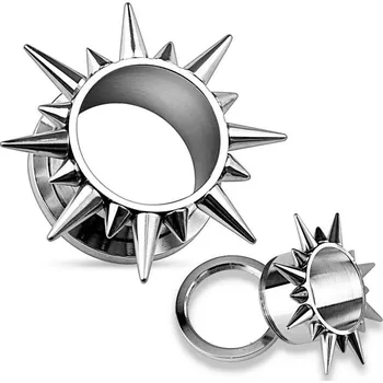 Piercing Ocelový tunel s ostny HWPSZ11