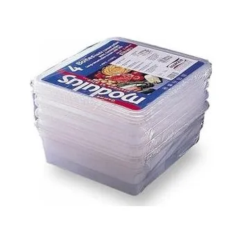 Dóza na potraviny Gastronádoba PP GN1/2-100 mm s víčkem, sada 4ks