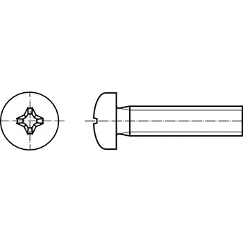 Šroub PROFISTYL DIN 7985 šroub s půlkulatou hlavou a křížovou drážkou PHILLIPS pozink Varianta: DIN 7985 šroub půlkulatá hlava křížová drážka ZnB M3x8
