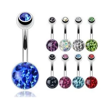 Piercing Piercing do pupíku se Swarovski krystalky HWNSD0106