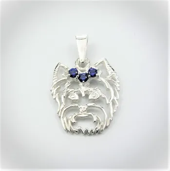 Přívěsek Stříbrné Tlapky 187 Yorkšírský teriér K – stříbrný přívěšek 925/1000