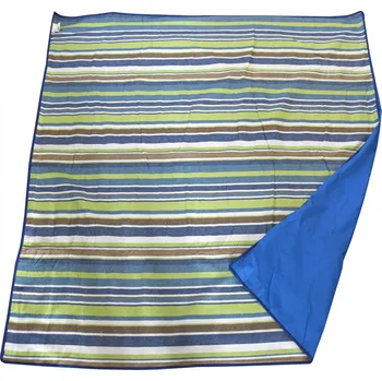 Pikniková deka Cattara Spring modrá/zelená 150 x 150 cm
