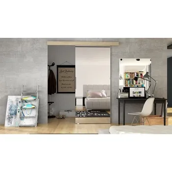 Interiérové dveře Posuvné dvere Melanie 80 II, Barva: sonoma / zrcadlo MIRJAN 5902928997026