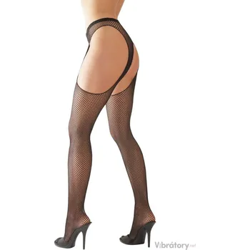 Dámské erotické prádlo Síťované punčochy s podvazkovým pásem Cottelli, S/M