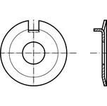 PROFISTYL DIN 432 podložka pojistná s vnějším nosem pozink Varianta: DIN 432 podložka pojistná s vnějším nosem ZnB 28 pro M27