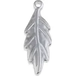 Ocelový přívěsek lístek