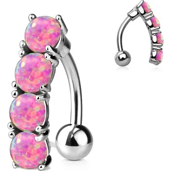 Piercing Piercing do pupíku opály růžové