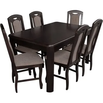 Nábytek Jídelní set pro 6 osob - RK001, Barva dřeva: sonoma, Potah: Casablanca 2304 MIRJAN 5902928415131