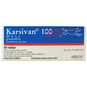 Intervet Karsivan 100 mg 60 tbl.