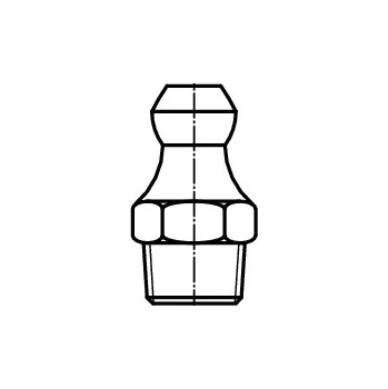 PROFISTYL DIN 71412A Maznice kulová přímá (180°) s metrickým závitem pozink Varianta: DIN 71412A Maznice kulová přímá (180°) ZnB M10x1,00