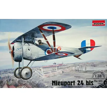 Plastikový model Roden 1/32 Nieuport 24 bis (French WWI Fighter)