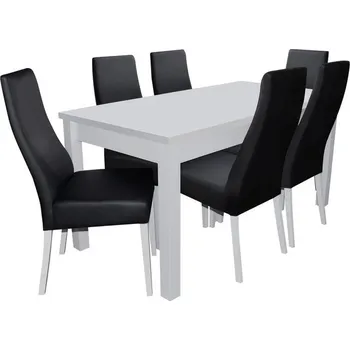 Jídelní set Jídelní set pro 6 osob - RK020, Barva dřeva: wenge, Potah: Casablanca 2304 MIRJAN 5902928421965