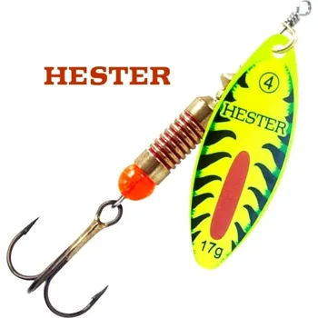 Umělá nástraha Hester Fishing rotační třpytka Willow Neon Green velikost: 4/17 g