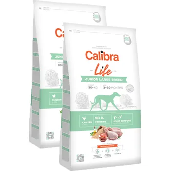 Krmivo pro psa 2x Calibra Dog Life Junior Large Breed Chicken 12 kg