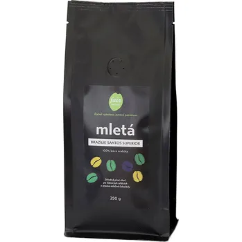 Káva Fairobchod Mletá káva Brazílie Santos Superior, 500 g