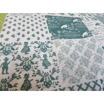 Mirtex Plátno HABINA 120/212804-1-1 Domácí farma zelená Hermann šíře 142cm Ceník: METRÁŽ: od 1 metrů