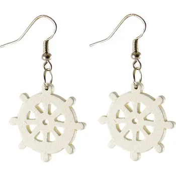 Náušnice Náušnice 22bm014-01 - bílá kormidla