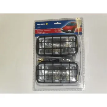 Auto-moto Světlomet mlho.přední H3 hranatý-pár (blistr) 06425, 180x86x76mm