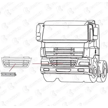 Maska DAF 85CF dolní