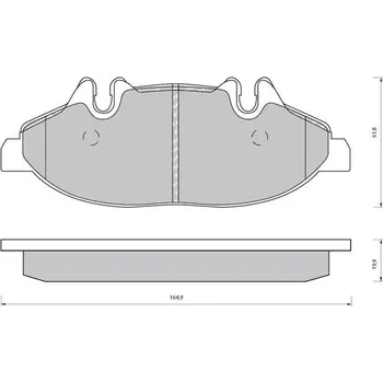 Brzdová destička Sada brzdových destiček STARLINE