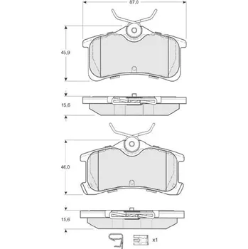 Autodíl Sada brzdových destiček STARLINE