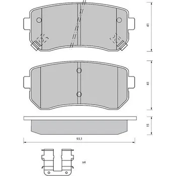 Brzdový systém Sada brzdových destiček STARLINE
