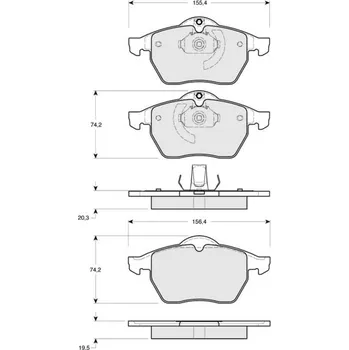 Brzdový systém Sada brzdových destiček STARLINE