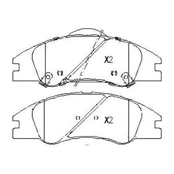 Brzdový systém Sada brzdových destiček STARLINE