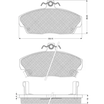 Autodíl Sada brzdových destiček STARLINE