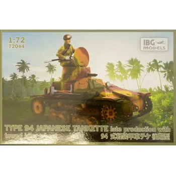 Plastikový model IBG 1/72 Type 94 Japan.Tankette late w/ t.idler wheel