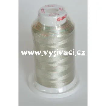 Nit vyšívací nitě Gunold SULKY 2209 melírovaná ombré multicolor světle duhová, viskóza, návin 1000 metrů NK- balení: 1 kón návin 1000m