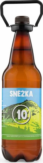 Pivo Sněžka 10° světlá 1 litr, PET - odnosné ouško