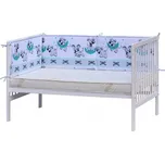 SCARLETT Mantinel do postýlky 4dílný Tigi - tyrkysová, 210x40cm