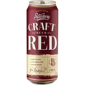 Pivo Starobrno Craft Red 10° 0,5 l plech