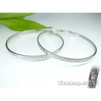 Náušnice Náušnice kruhy z chirurgické oceli, gravírované 17597