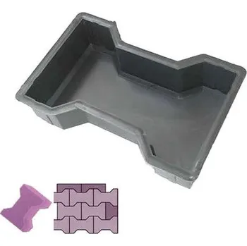 Venkovní dlažba Forma na zámkovou dlažbu - Kost 8 cm