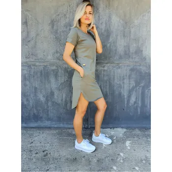 Dámské šaty šaty M.ASCH-Be original T-Shirt Dress - Khaki XL
