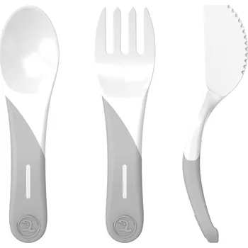 Příbor TWISTSHAKE Učicí příbor 6+m Bílá
