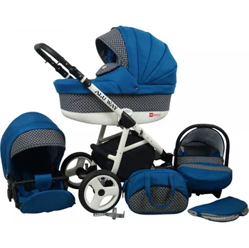 Kočárek Raf-pol Baby Lux Alu way 2v1 2022 Indigo + u nás ZÁRUKA 3 ROKY
