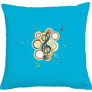 Polštář Polštář bavlněný s potiskem Hudební polštář