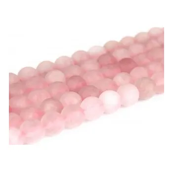 Materiál na výrobu šperku Přírodní růženín korálek matný 8 mm