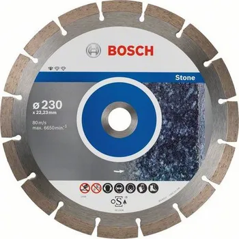 Řezný kotouč Bosch - Diamantový řezný kotouč Standard for Stone 230 x 22,23 x 2,3 x 10 mm, 10ks