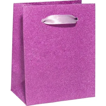 Šperky4U Malá dárková taška stříbřitě růžová - KR1008-PK