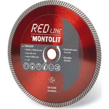 Řezný kotouč Brevetti Montolit TBH180, TURBO diamantový kotouč na beton a žulu