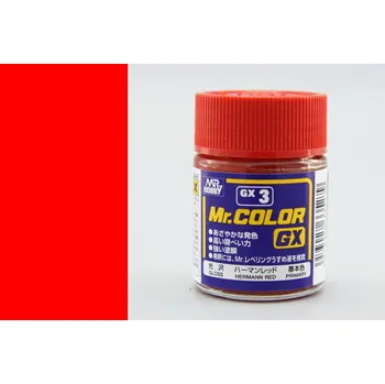 Barva Mr. Color GX akrylová č. 3 – Hermann Red (18 ml)